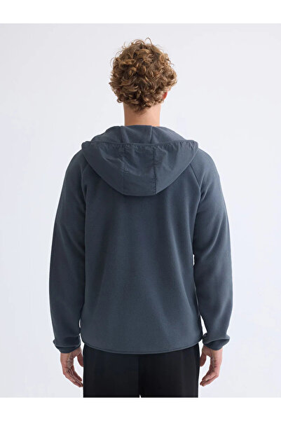 LC Waikiki Kapüşonlu Polar Erkek Fermuarlı Sweatshirt