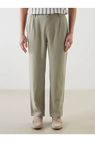 LC Waikiki Standard Pattern Linen Blended Men's Trousers