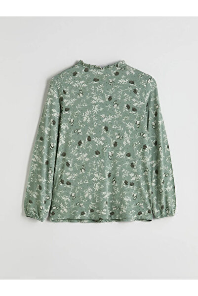 LC Waikiki Bluză florală cu guler legat