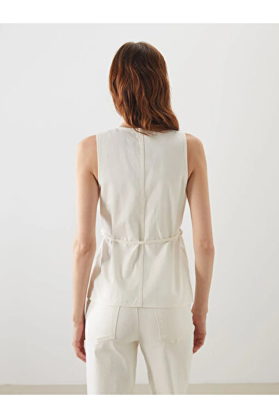 LC Waikiki V-Neck Women's Jean Vest