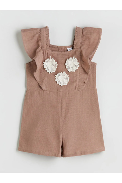 LC Waikiki Square Collar Girl's Salopet