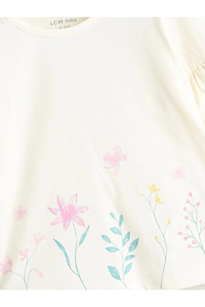 LC Waikiki Floral Baby Girl T-Shirt and Pants 2 Pcs