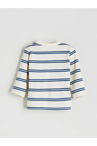 LC Waikiki Crew Neck Striped Baby Boy Sweatshirt and Pants 2 Pcs