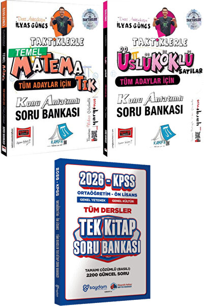 Yargı Yayınları Taktiklerle Temel Matematik Üslü Köklü Sayılar İlyas Güneş - ...