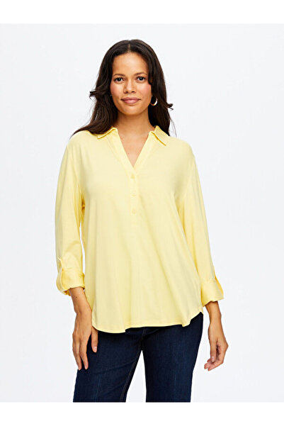 Faik Sönmez Kaçık Polo Yaka Uzun Kollu T-Shirt W26TSH004