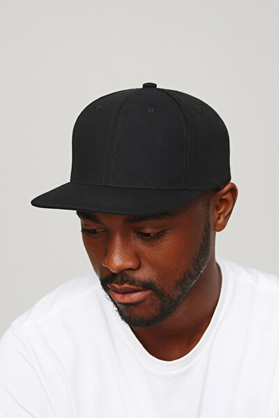 ZERAMİNE قبعة سوداء مسطحة للجنسين – قبعة بيسبول سناب باك – قبعة هيب هوب