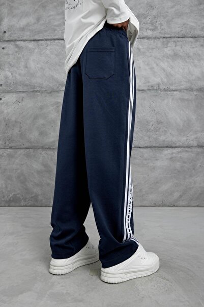 NOMARC Erkek Lacivert 17.Yourself Yazılı Baggy Kalıp Eşofman Altı