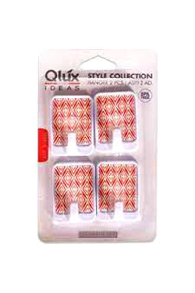 Go İthalat 4 Pieces Large Square Adhesive Hangers (5273)