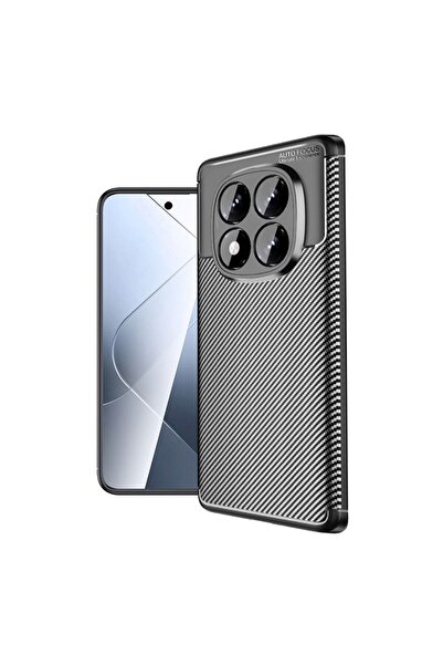 HANPORIUM غطاء سيليكون متوافق مع ريدمي نوت 15 برو بنمط الكربون ماص للصدمات مع...