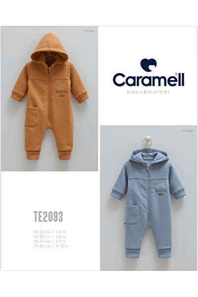 Caramell Barbosa Hello World 3 Threaded Ribbed Baby Boy Lux Jumpsuit Te2093 (New Season)