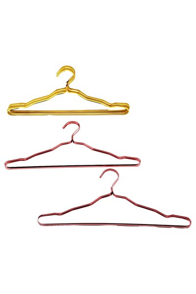 Go İthalat 2Pcs Gold - Bronze Complete Metal Hanger (5273)