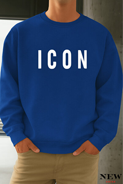 New Shine Icon Printed Crew Neck Sweatshirt