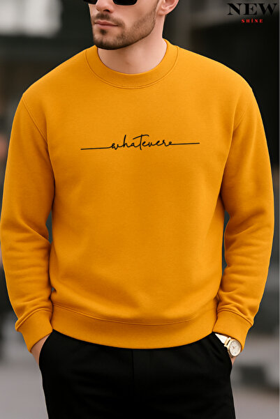 New Shine سويت شيرت بياقة دائرية مطبوعة من What Ever