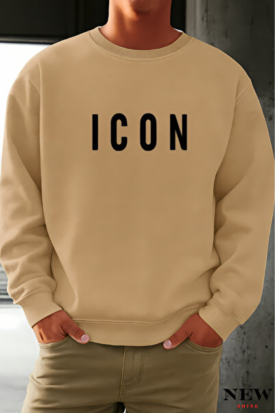 New Shine Icon Printed Crew Neck Sweatshirt