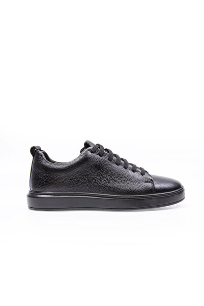 Vantaggio Atlas Full Black Lace-Up 100% Genuine Leather Men's Sneaker Shoes