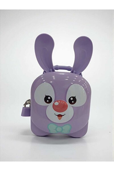 Mrt Character-Shaped Piggy Bank with Lock and Spare Key