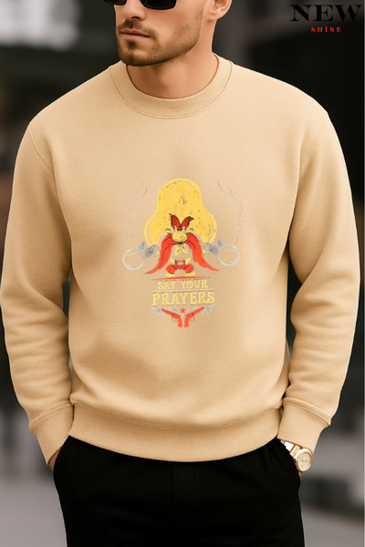 New Shine Haydo Printed Crew Neck Sweatshirt