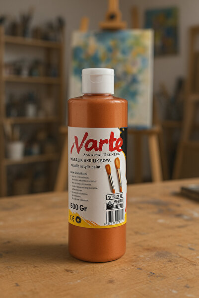 Varte 500 ML Metalik Renkler Akrilik Boya - Mükemmel Kalite