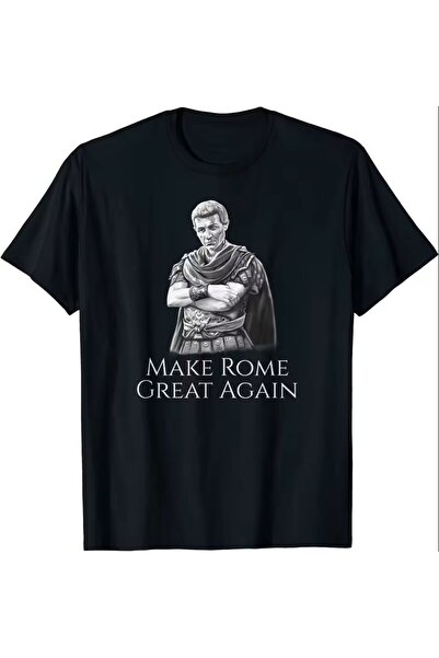 l'eivor Ανδρικό βαμβακερό μπλουζάκι με στάμπα Gaius Julius Caesar Make Rome G...