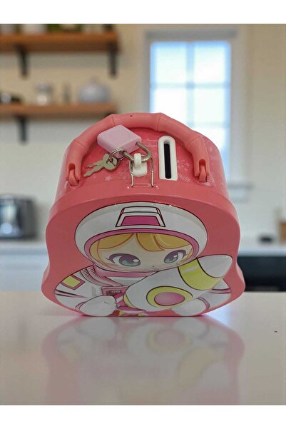 Mrt Character-Shaped Piggy Bank with Lock and Spare Key