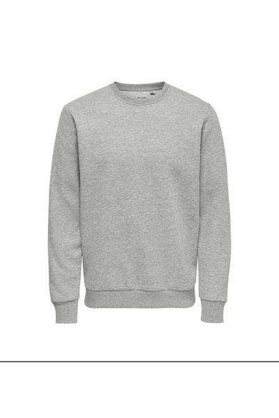ArdaEge Men's Gray Crew Neck Sweatshirt