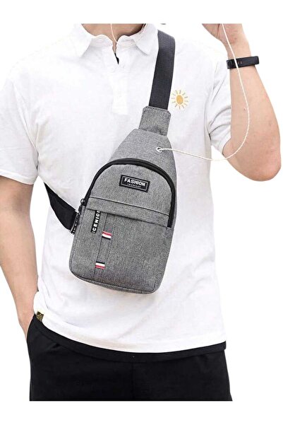 Fstyle Men's medium chest bag, new youth chest/waist bag, stylish small backpack,