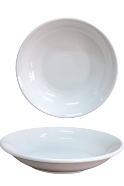 BİODATA %100 Kırılmaz 12'li Melamin Çukur Yemek Tabağı - 19 cm (Derinlik 3,5 ...