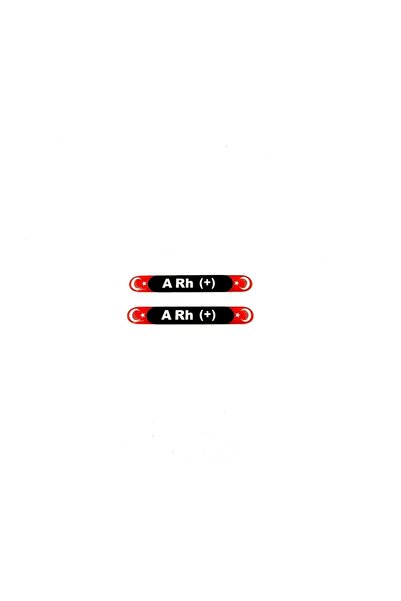 BsElektronik Damla Sticker Blood Type Set of 2