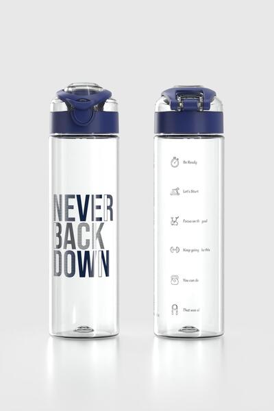 Renga Saga Patterned 630 ml Tritan Flask 912065 Blue