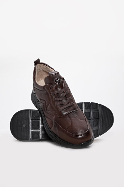 Ayakkabıhane Pantofi casual pentru bărbați, maro, din piele naturală, la inte...