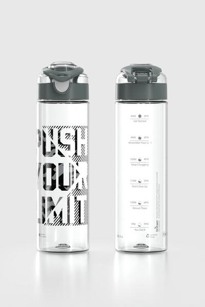 Renga Saga Push Your Limit Desen 630 ml Tritan Flask 912065 Smoked