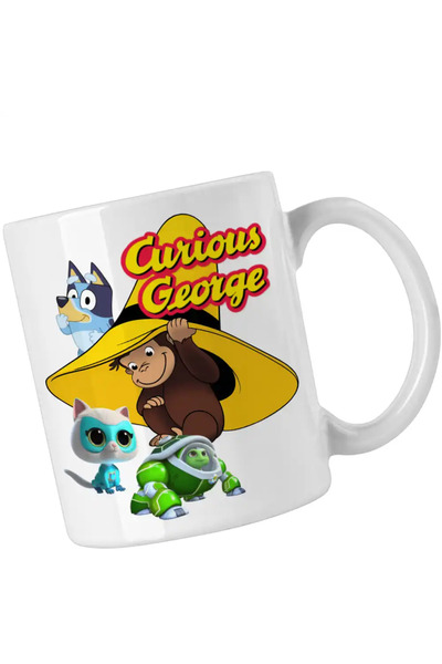 OEM Cana Curiosul George Bluey Super Pisicute Robogobo