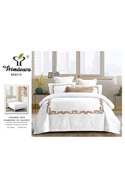 FIONNA.RO Lenjerie Din Bumbac Tip Finet Premium Cu Elastic - Royal