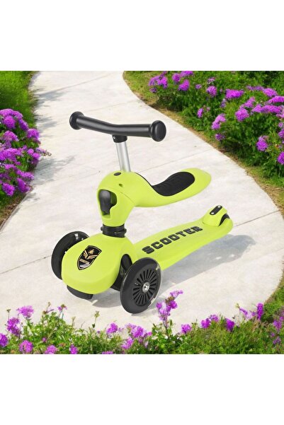 OEM 3-in-1 Transformable Scooter for Kids with Adjustable Handle and Light-Up Wheels