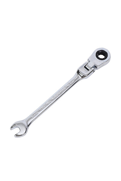 Lawazim Ratchet Wrench 10mm - CRV Steel Adjustable Flexible Head Dual Combination Spanner for Repair