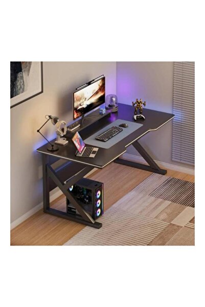 Crestj 120x60cm Computer Desk, Laptop Table, Study Desk, Modern and Simple Design