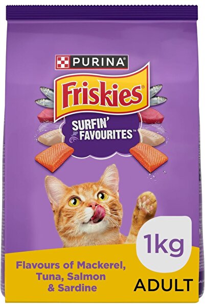 Friskies طعام جاف للقطط من Surfin Favourites - 1 كجم