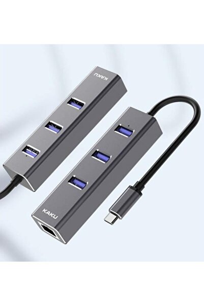 REDz Accessories Διανομέας Type-C με 3USB 3.0, KSC-275, Αλουμίνιο, Συμπαγής, Plug & Play, Ασημί