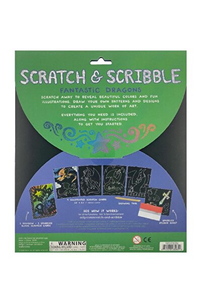 Ooly Scratch & Scribble Fantastic Dragon Scribbler