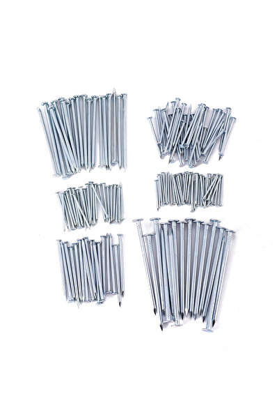 Lawazim مجموعة مسامير معدنية - 235 قطعة من المسامير متعددة الأحجام من الفولاذ...