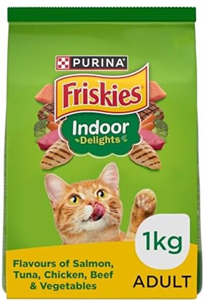 Friskies Purina Cat Food Indoor Delights Dry Cat Food 1.1Kg