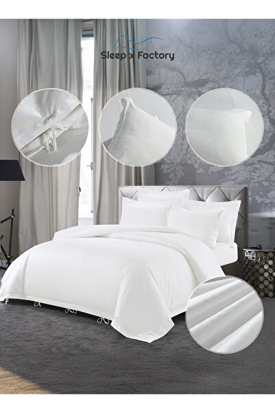 Sleep x Factory Rest Dose Hotel Comforter Set – 5 Pieces – Soft Touch – Duvet 230x180 cm – Fitted Sheet 200x140 cm