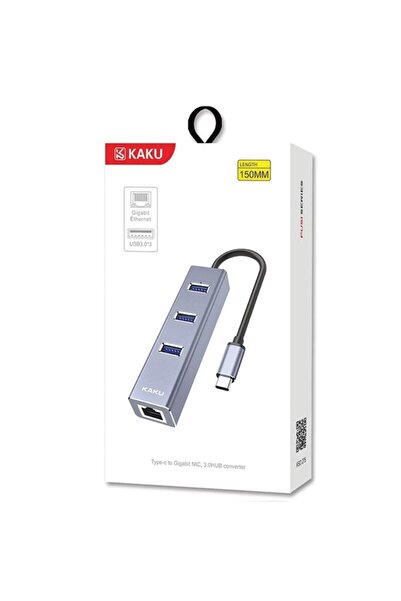 REDz Accessories Διανομέας Type-C με 3USB 3.0, KSC-275, Αλουμίνιο, Συμπαγής, Plug & Play, Ασημί
