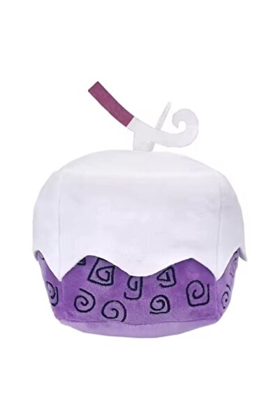 MASHASHOP Jucărie de pluș, joc anime Blox Fruits, aluat, alb/violet, 15 cm