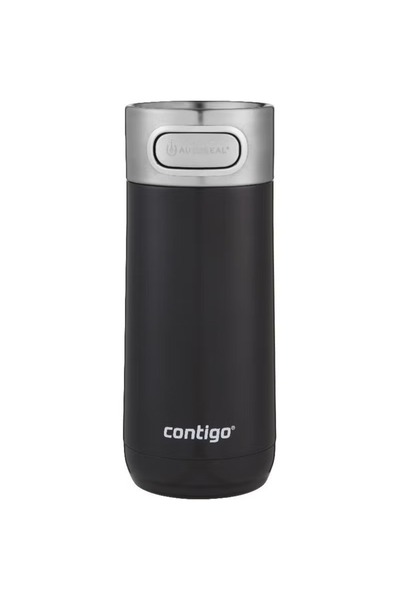 Contigo كوب سفر فاخر بختم تلقائي، بلمسة نهائية معدنية، 360 مل، عرق السوس