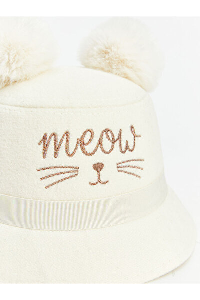 LC Waikiki Sparkling Choices from Shining Store |   Pompom Detailed Girl's Bucket Hat