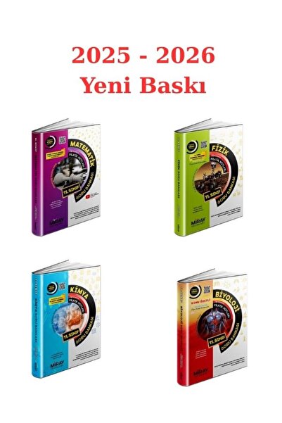 Miray Yayınları Miray 11 . Sınıf Matematik-Fizik-Kimya-Biyoloji Soru Bankası ...