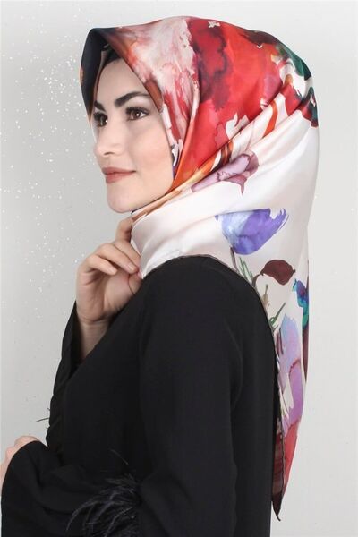 PİRAMİT وشاح صيفي من الشيفون من أنجل 7866816-931