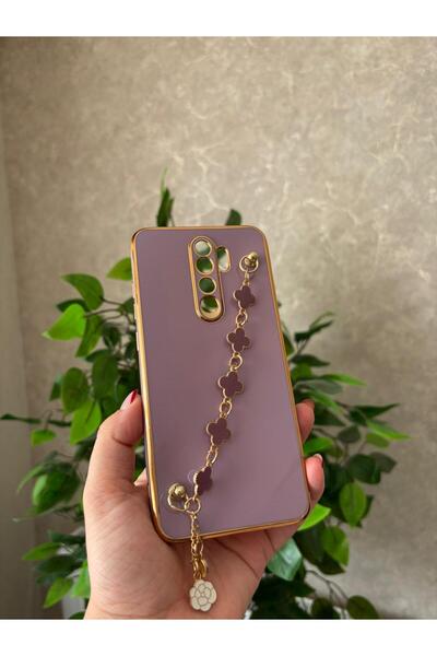 Hatreds Xiaomi Redmi Note 8 Pro Kılıf Elcekli Lazer Kaplama Silikon Kapak