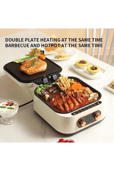 Generic Electric Frying Pan, Upgraded Ceramic Non-Stick Coating Frying Pan, Electric Grill & Hot P